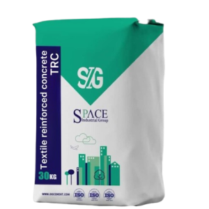 Textile Reinforced Concrete (TRC) panel with high-strength fiber mesh for lightweight and durable facades